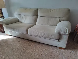 Lote 1 Sofá y 2 sillones reclinables y abatibles