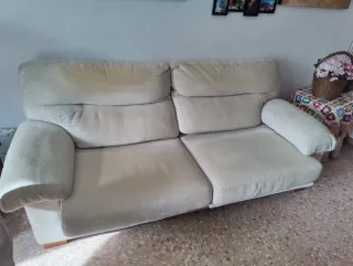 Lote 1 Sofá y 2 sillones reclinables y abatibles