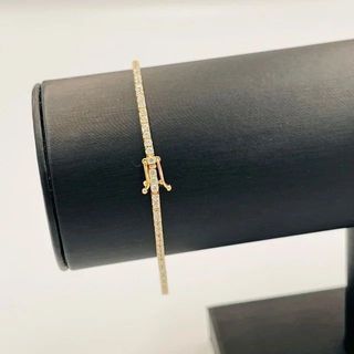 PULSERA RIVIERE OSO AZUL. Oro 18k.