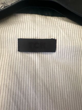 Chaqueta de Piel Verde Oscuro