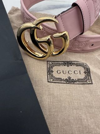 Cintura Gucci Rosa Pelle 65/26