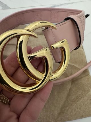 Cintura Gucci Rosa Pelle 65/26