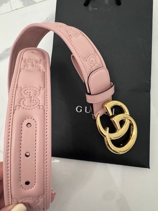 Cintura Gucci Rosa Pelle 65/26