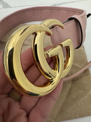 Cintura Gucci Rosa Pelle 65/26