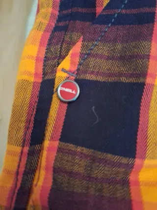 Bañador O'Neill cuadros naranja y rojo