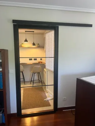 Puerta/reja hierro exterior resistente