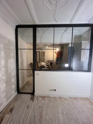 Puerta/reja hierro exterior resistente