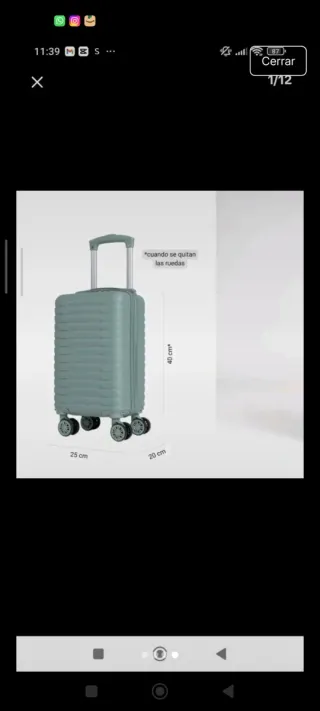 Maleta Cabina negra Rayanair