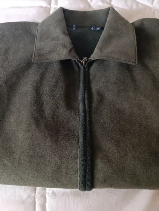 Chaqueta verde militar hombre