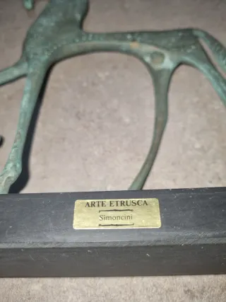 Riproduzione Bronzo Manufatto Etrusco