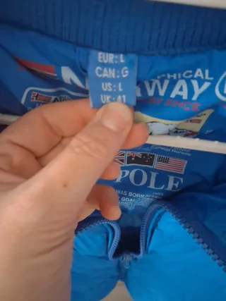 Plumífero Norway azul para hombre