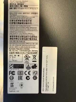 Ordenador HP EliteDesk Negro