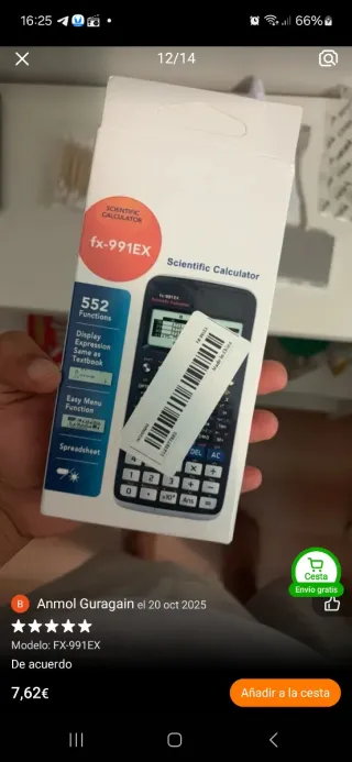 Calculadora Científica Fx-991EX