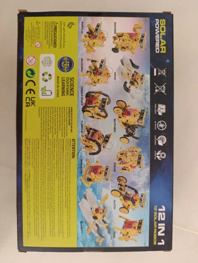 Robot Solar STEM 12 en 1 Construcción Niños