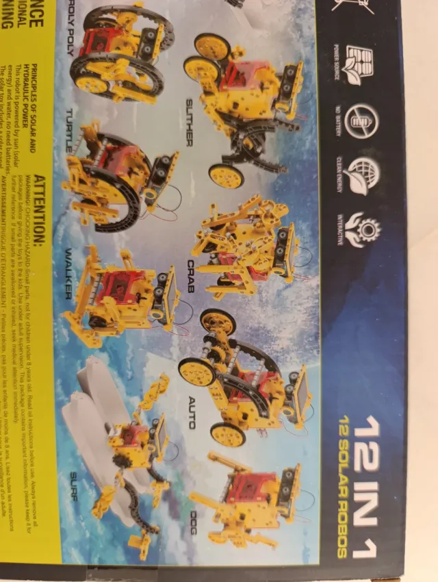 Robot Solar STEM 12 en 1 Construcción Niños