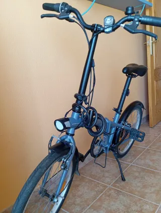 Bicicleta Plegable BTWIN 20 pulgadas 6 velocidades