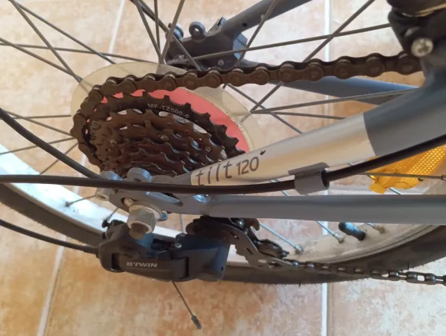 Bicicleta Plegable BTWIN 20 pulgadas 6 velocidades