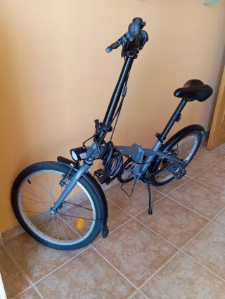 Bicicleta Plegable BTWIN 20 pulgadas 6 velocidades