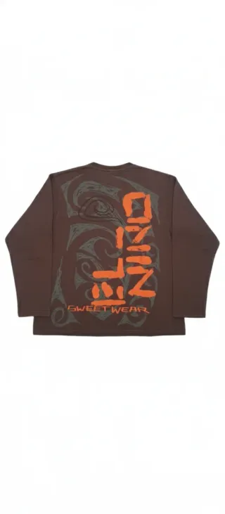 Camiseta El Niño Manga Larga Marrón