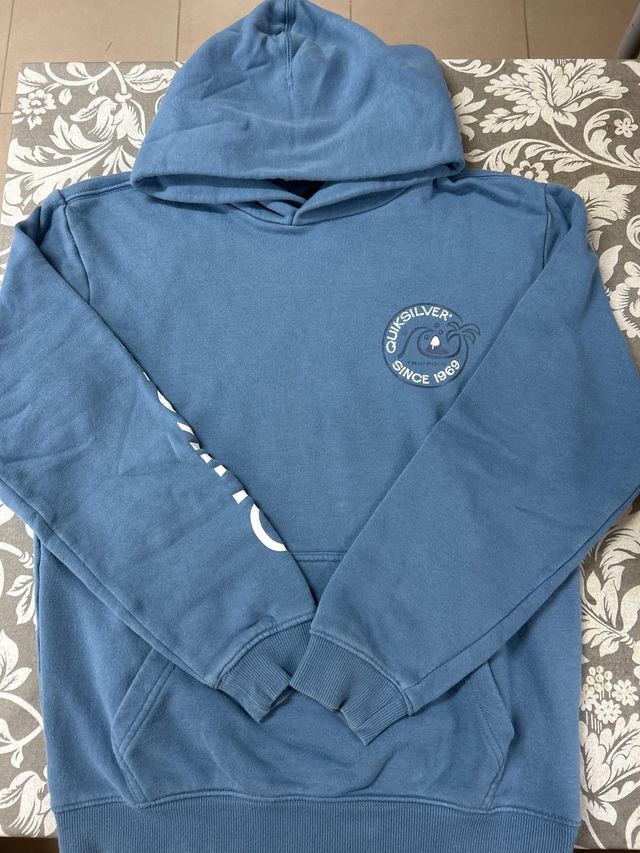 Sudadera Quiksilver Azul Talla 14 Años