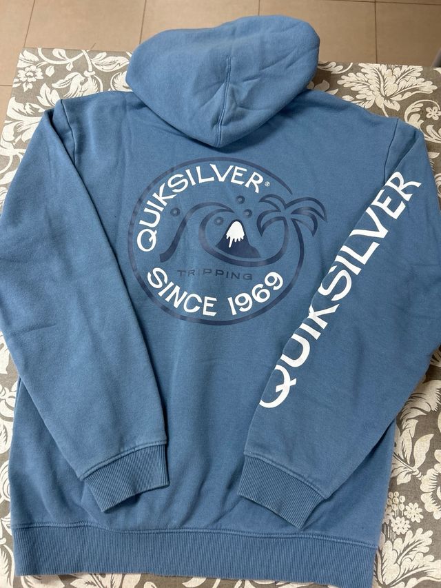Sudadera Quiksilver Azul Talla 14 Años