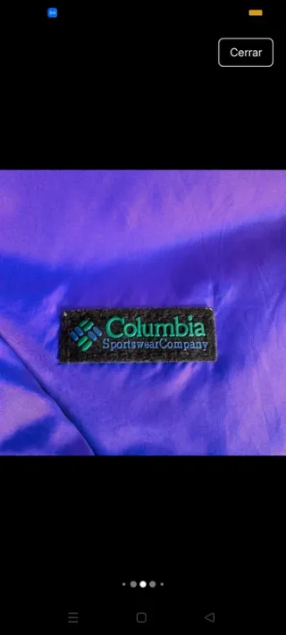 Abrigo Columbia reversible vintage