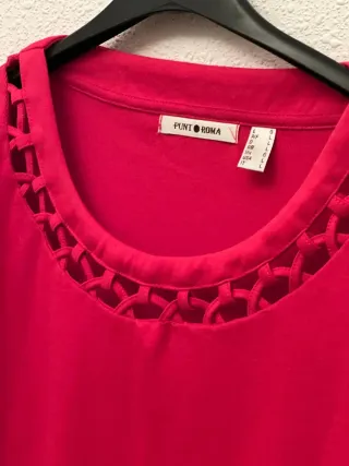 Blusa Punt Roma Roja Talla M