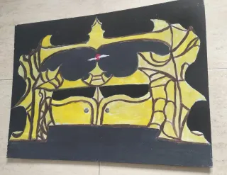 Pintura abstracta antigua