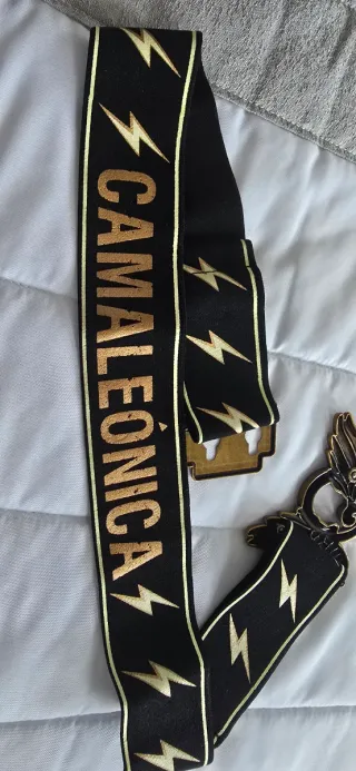 Cinturón Camaleonica Negro y Dorado