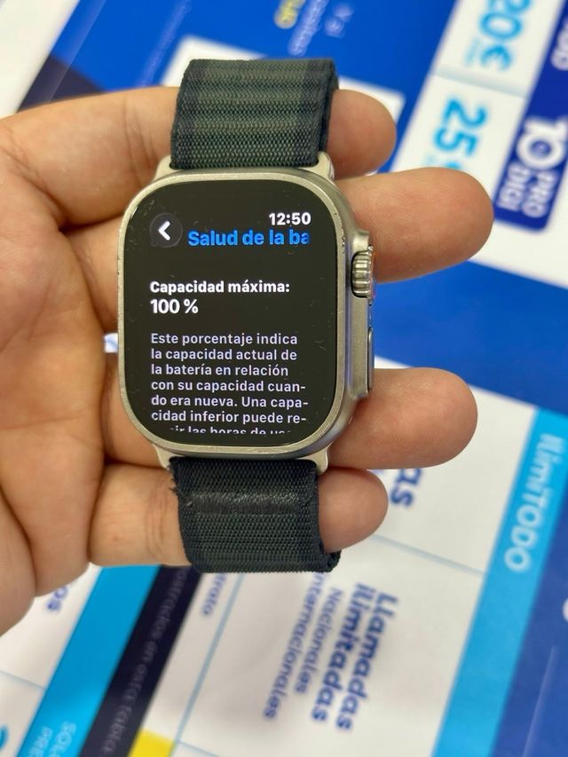 APPLE WATCH ULTRA 49MM TITANIO 100% SALUD
