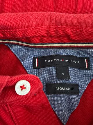 Polo Tommy Hilfiger Rojo Manga Larga
