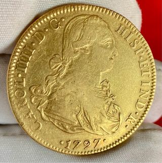 8 Escudos Carlos IV 1797 México Oro