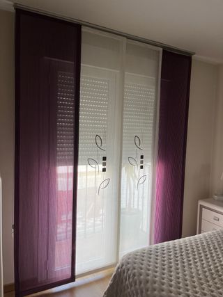 Pannello giapponese a 4 ante con binario