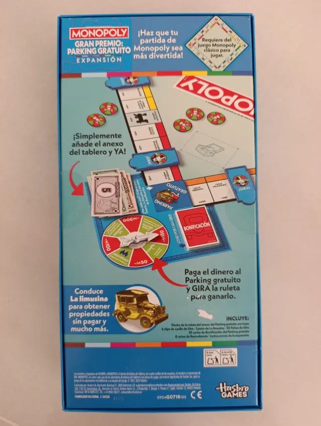 Juego de mesa Expansión Monopoly Gran Premio: Park