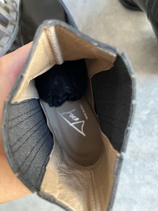 Botines cowboy Toral piel negros talla 37