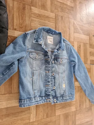 Lote Chaquetón Negro y Chaqueta Vaquera Azul