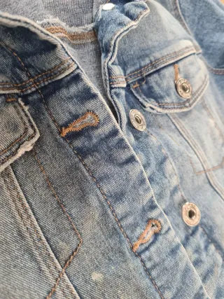 Lote Chaquetón Negro y Chaqueta Vaquera Azul