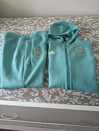 Chándal Adidas Teal y Amarillo