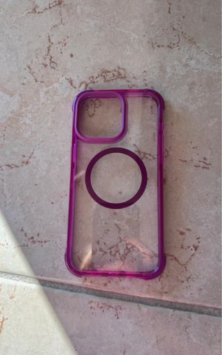 Cover iPhone 15 Pro Max Viola Trasparente