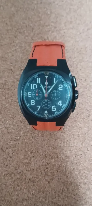 Reloj Radiant Negro y Naranja