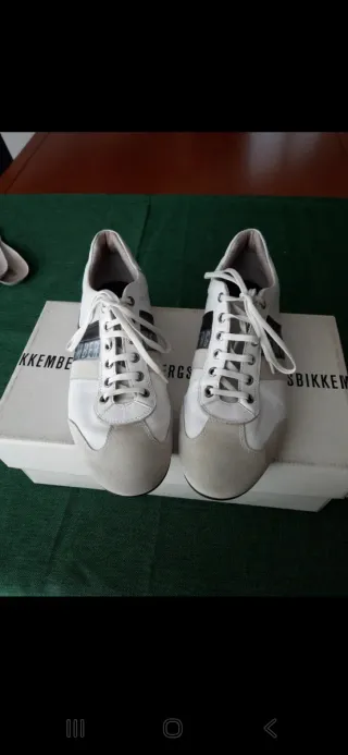 Scarpe uomo Bikkembergs bianche e grigie