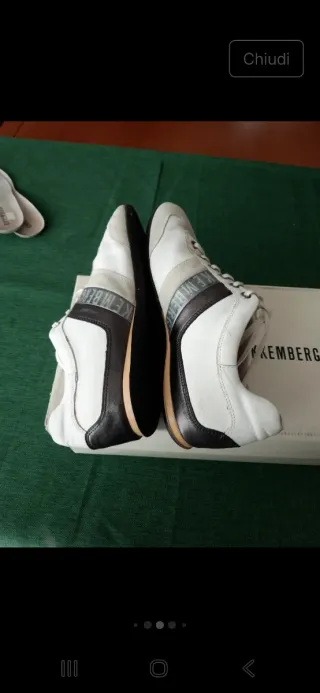Scarpe uomo Bikkembergs bianche e grigie