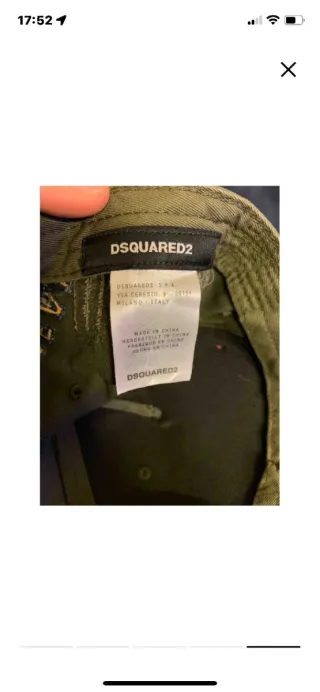 Gorra Dsquared2 Verde