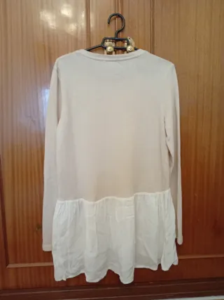 Jersey Stradivarius beige y blanco Talla M