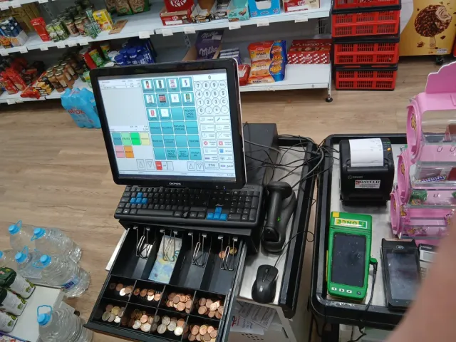 TPV OKPOS Táctil + Cajón + Ticket