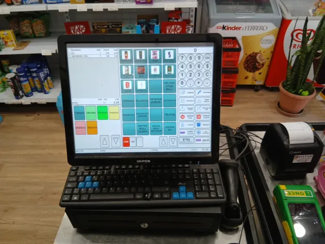 TPV OKPOS Táctil + Cajón + Ticket