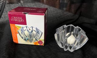 Portacandele stella cristallo