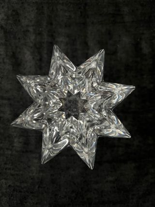 Portacandele stella cristallo