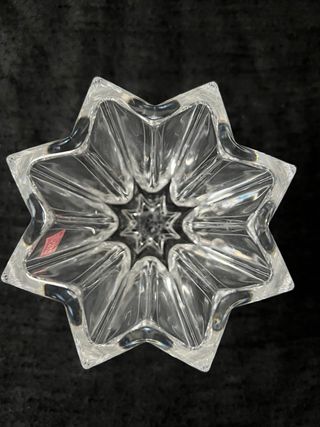 Portacandele stella cristallo