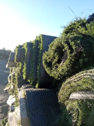 Césped artificial para exteriores